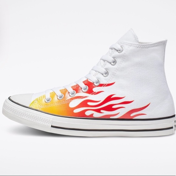 NEW| Converse Chuck Taylor All Star Archive Flames Unisex Shoes - Picture 4 of 15